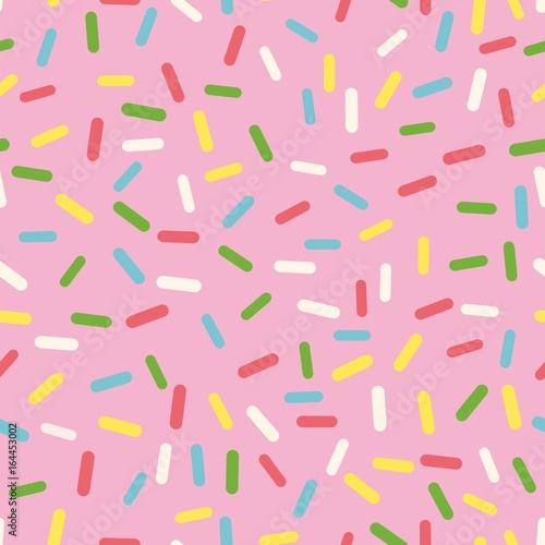 Nahtloses Muster mit Donut Streuseln
