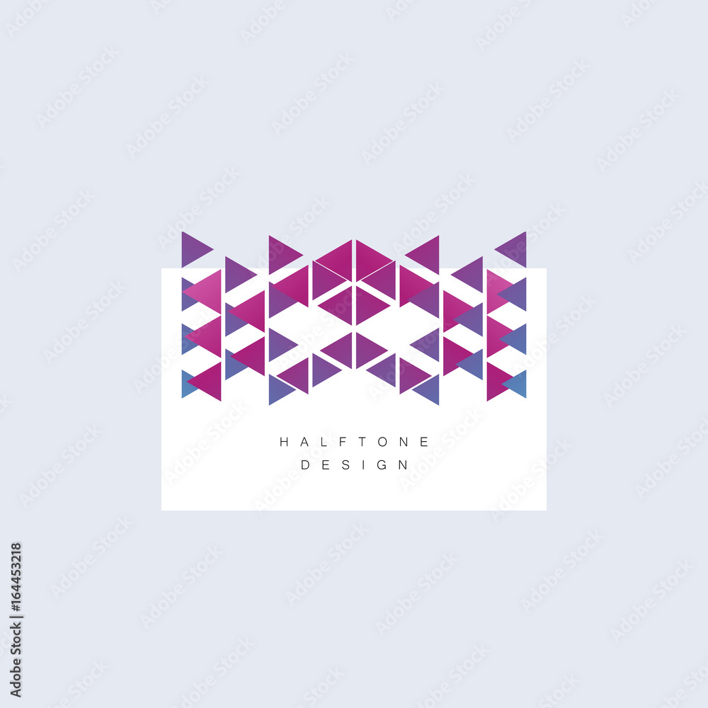 Fototapeta premium Triangle Design. Abstract Triangle Geometrical Symbol. Vector Technology pattern