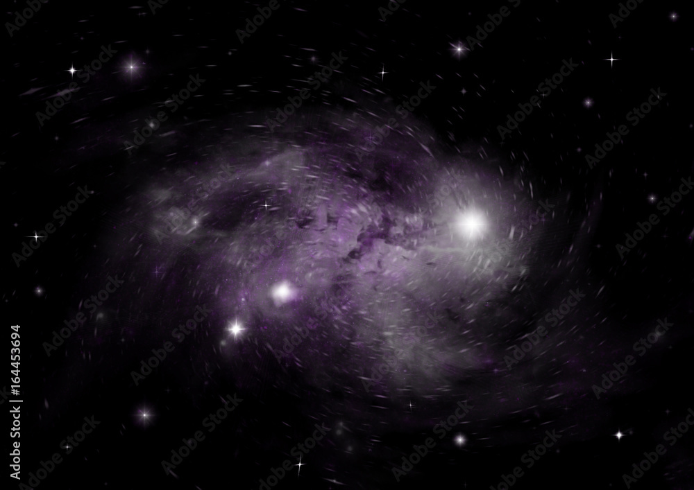 Fototapeta premium galaxy in a free space