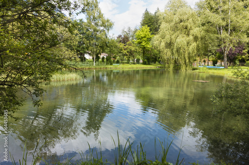 Park Lake In Grainau  Germany