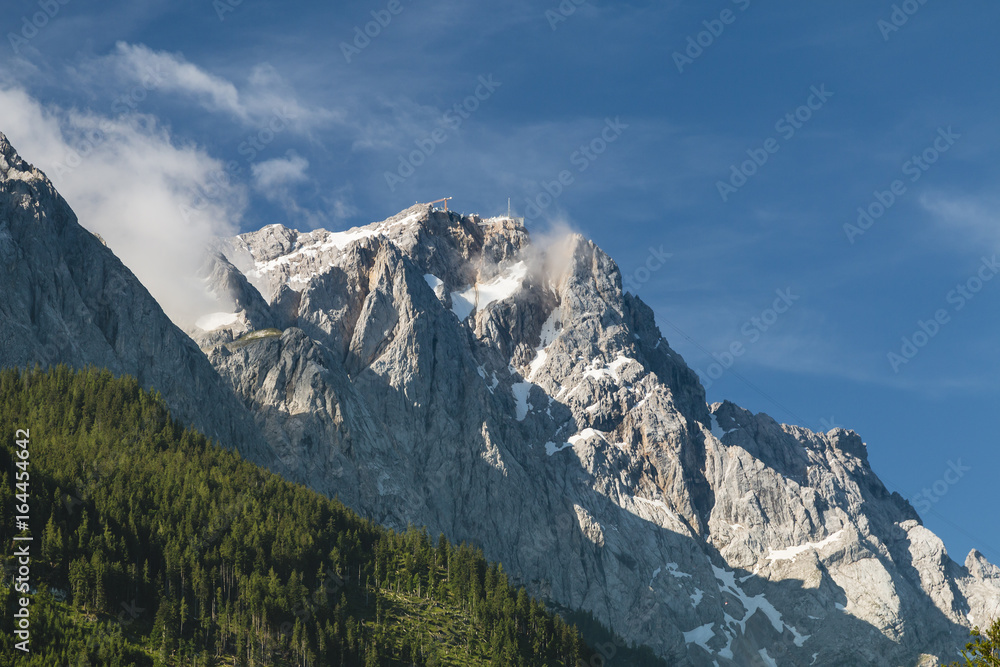 Zugspitze Seen From Grainau, Germany