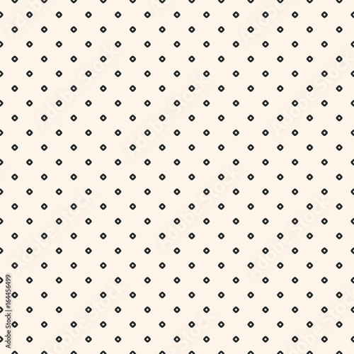Vintage seamless pattern with small circles, perforated rounded shapes. Simple stylish geometric texture. Dark monochrome polka dot background. Repeat pattern for decor, fabric, cloth, covers, web