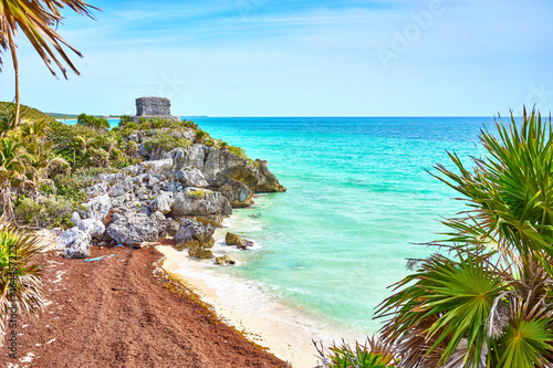 Ruins of Tulum / Caribbean coast of Mexico - Quintana Roo - Cancun - Riviera Maya photo