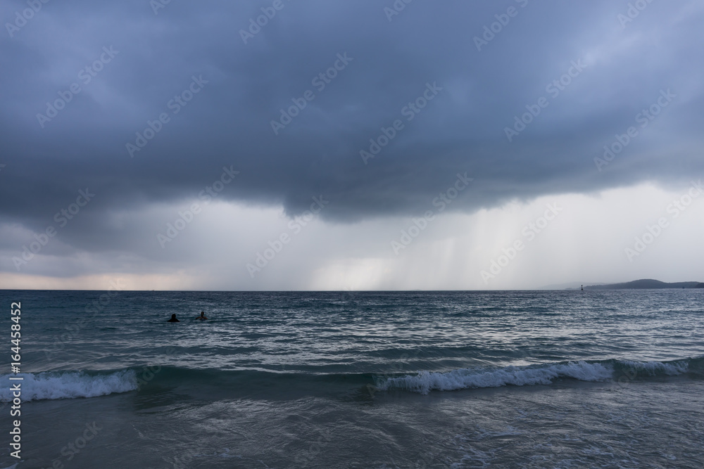 Sea on a stormy day