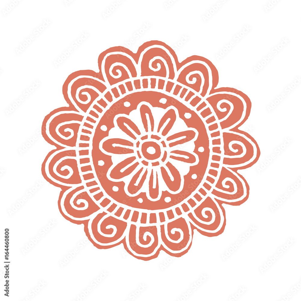 Flower mandala in vector Flower mandala in vector