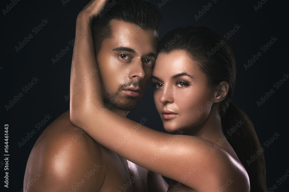 Portrait of young beautiful couple Portrait of young beautiful couple