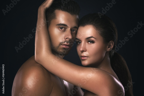 Photos Portrait of young beautiful couple