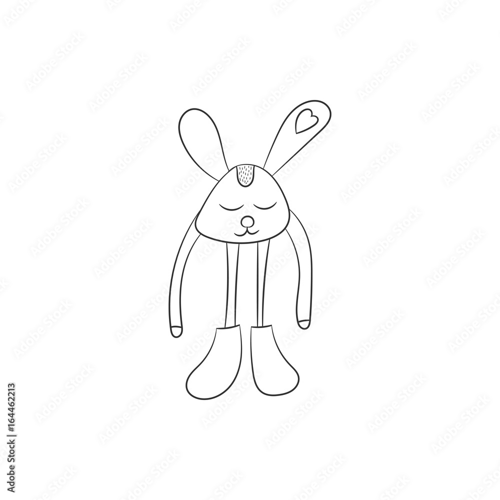 Toys icons in hand drawn style Toys icons in hand drawn style