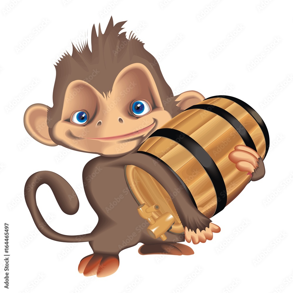 barrel of monkey clipart