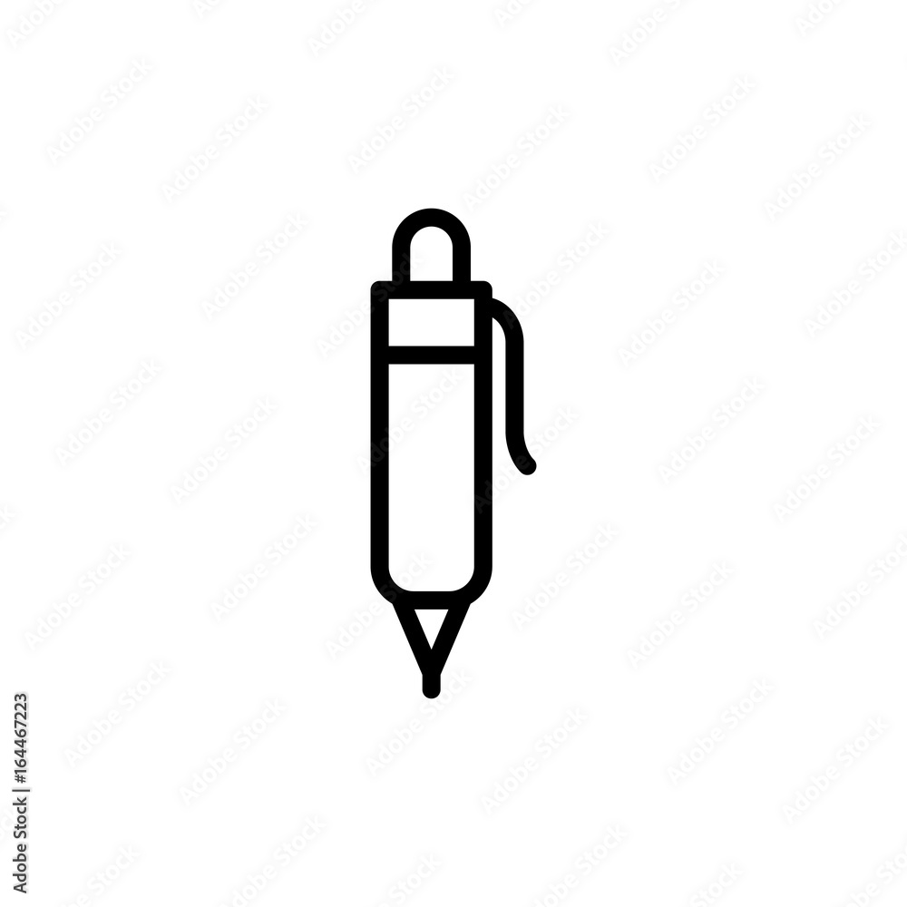 thin line pencil icon on white background thin line pencil icon on white background