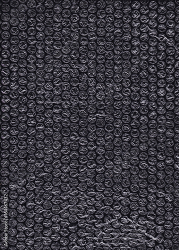 Bubble Wrap Packing on black background