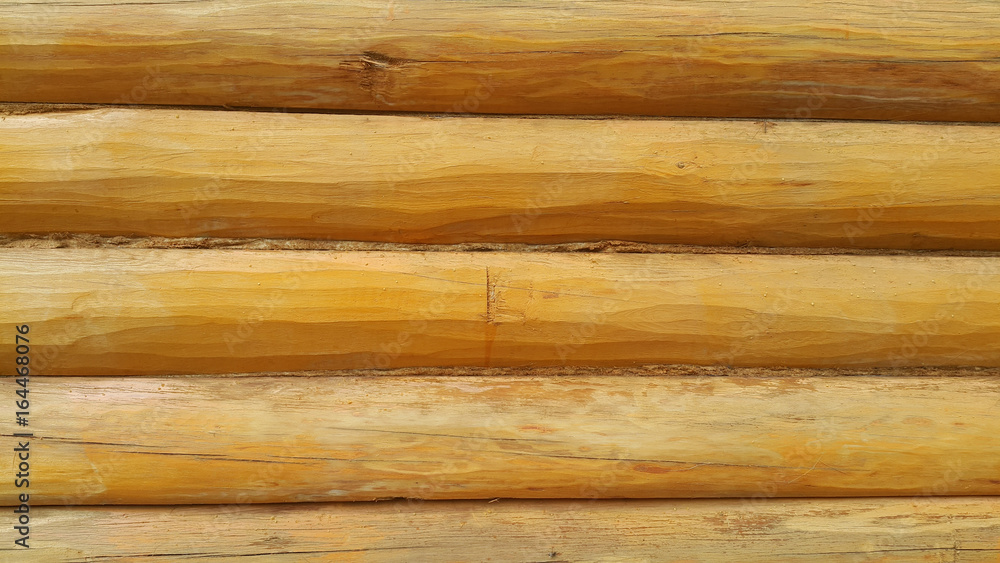 Beautiful Natural Background Pattern of a Log Wall Beautiful Natural Background Pattern of a Log Wall