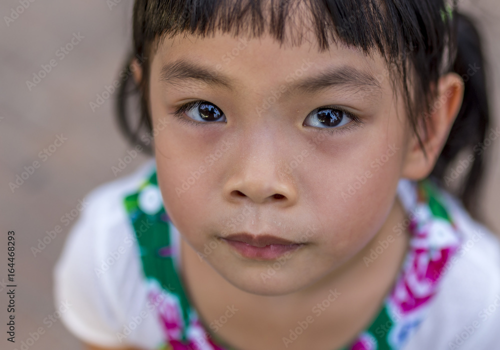 Headshot Asian little girl Headshot Asian little girl