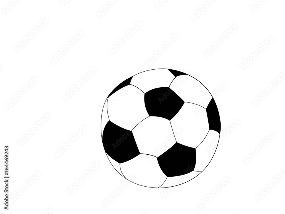Fototapeta premium football on isolate background, world cup2017