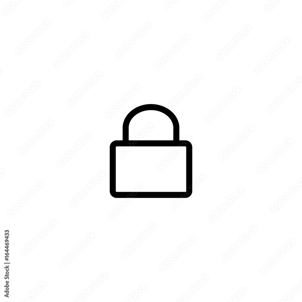 lock, access, keeper, icon line black lock, access, keeper, icon line black