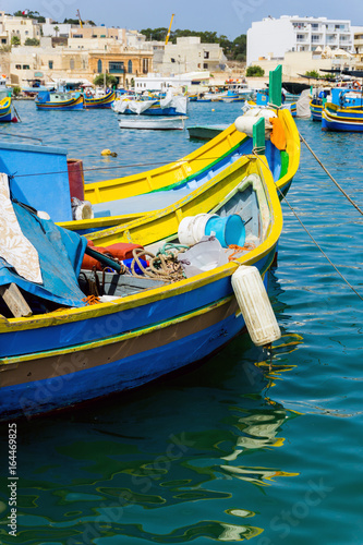 Wallpaper Mural Traditional boats at Marsaxlokk Harbor in Malta Torontodigital.ca