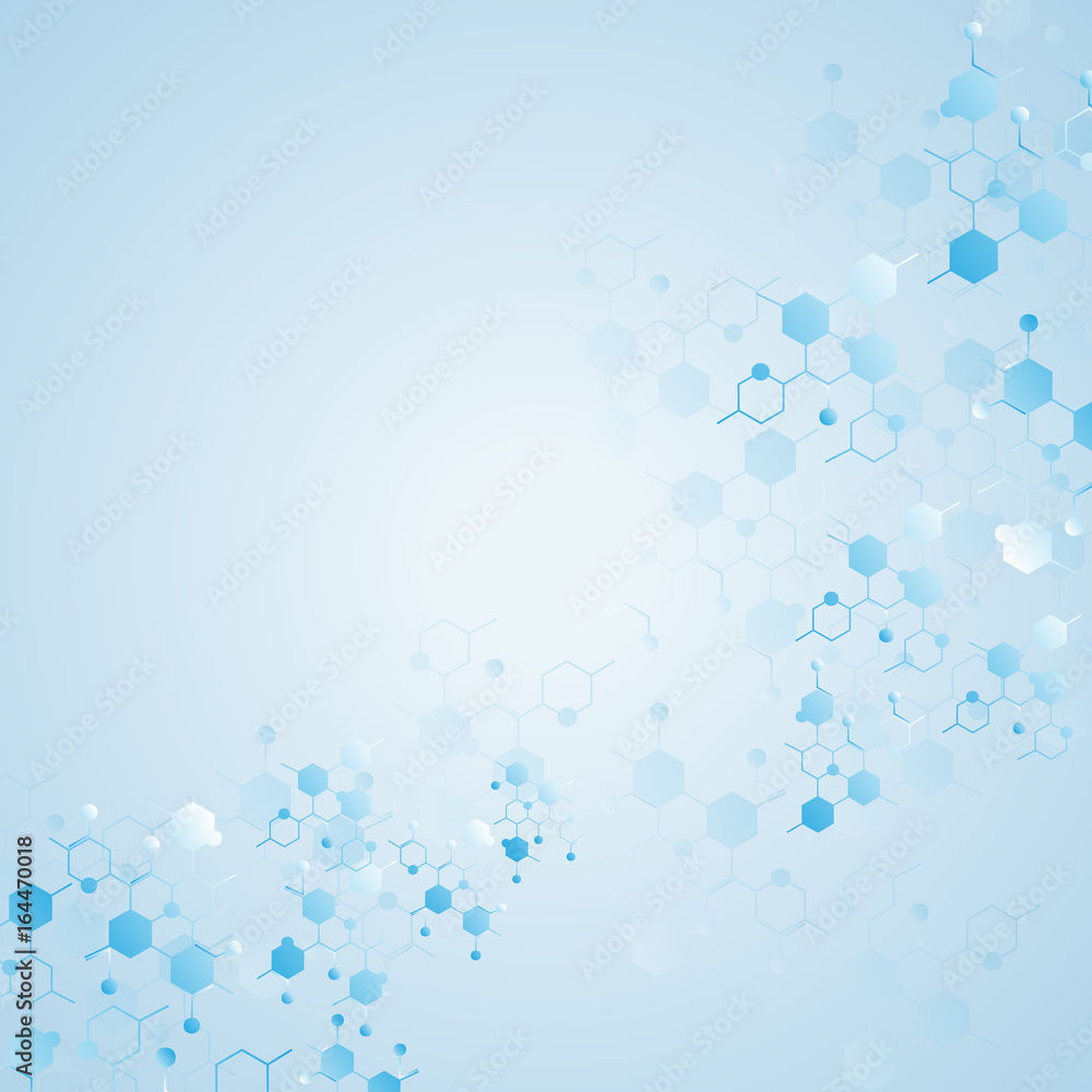 Abstract molecules medical background Abstract molecules medical background