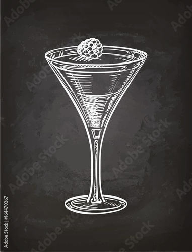 Raspberry jelly chalk sketch