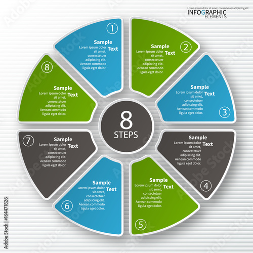 Abstract 3D Paper Infographics