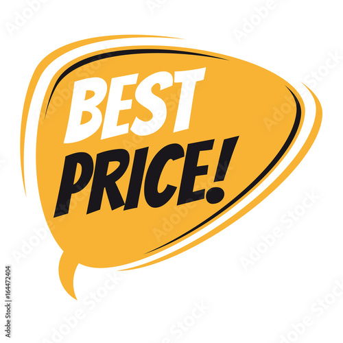 best price retro speech bubble