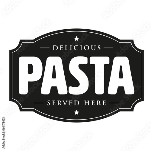 Pasta vintage sign retro