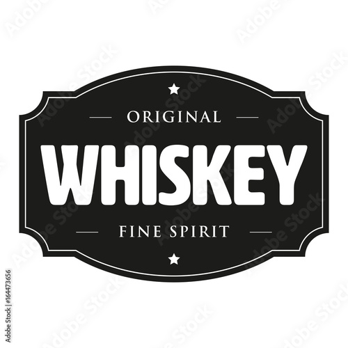Whiskey vintage stamp sign
