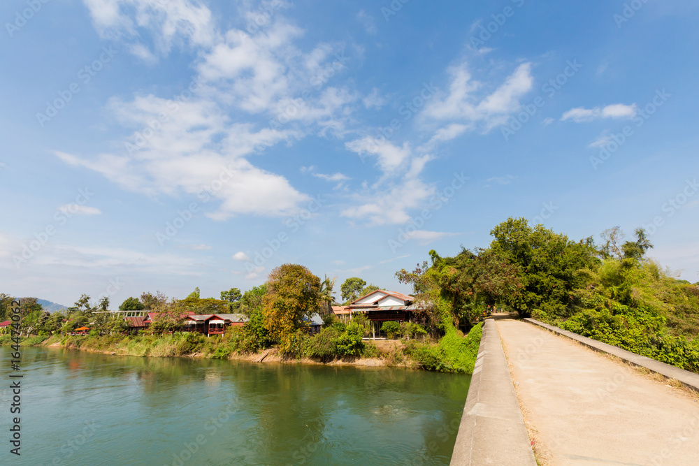 Fototapeta premium Bridge on Don Khon Laos