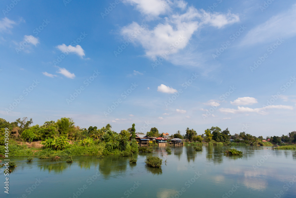 Fototapeta premium Bridge on Don Khon Laos