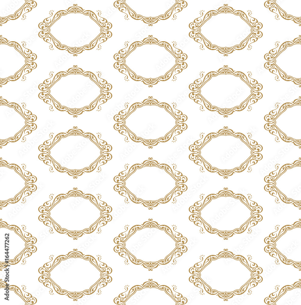 Vector seamless pattern with art ornament for design