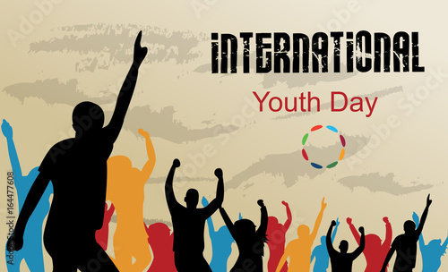 International youth day background photo