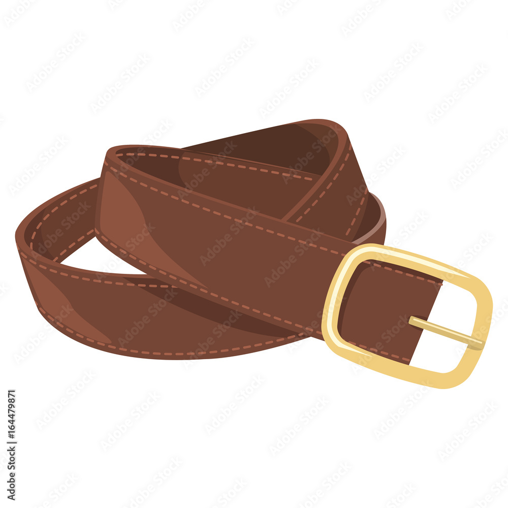 Vecteur Stock Leather belt vector illustration Adobe Stock