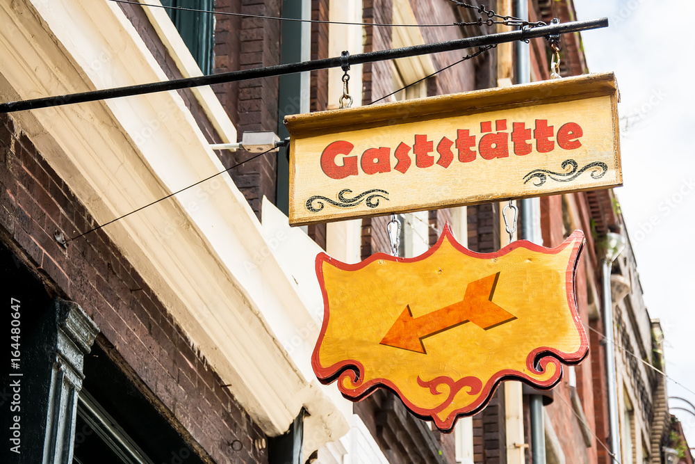 Obraz premium Schild 258 - Gaststätte