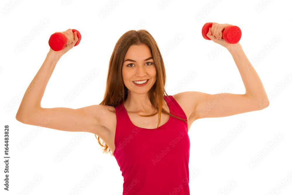 attractive sporty woman studio portrait of active fit fitness girl attractive sporty woman studio portrait of active fit fitness girl