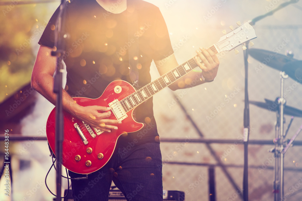 Obraz premium Musician on stage