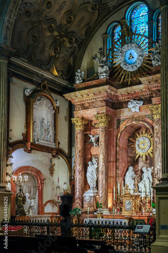 MALAGA, ANDALUCIA/SPAIN - JULY 5 : Interior View of the Cathedral of the Incarnation in Malaga Costa del Sol Spain on July 5, 2017