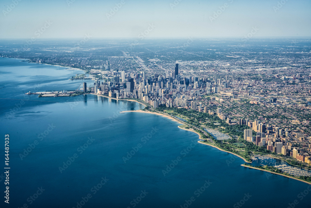 Fototapeta premium Chicago z powietrza