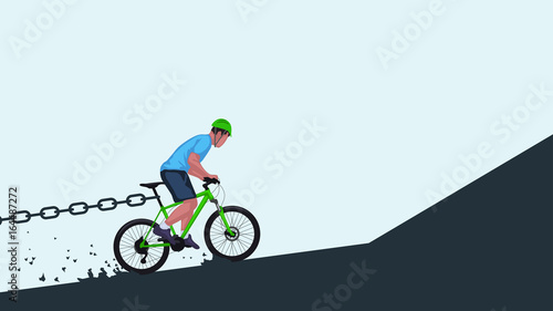 stoping bicycle riding