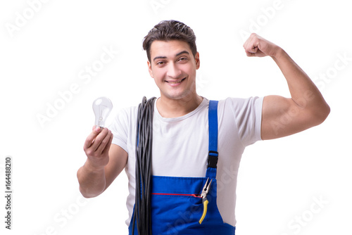 Man doing electrical repairs