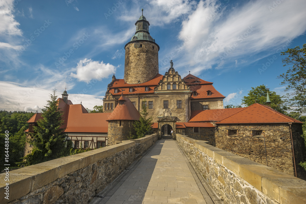 Czocha Castle on a clear summer day, Poland