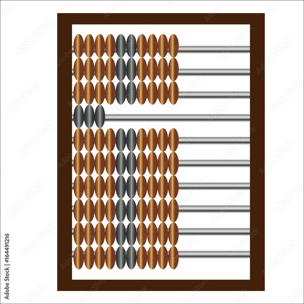 Wooden accounts for mathematical calculations, old way of accounting Wooden accounts for mathematical calculations, old way of accounting