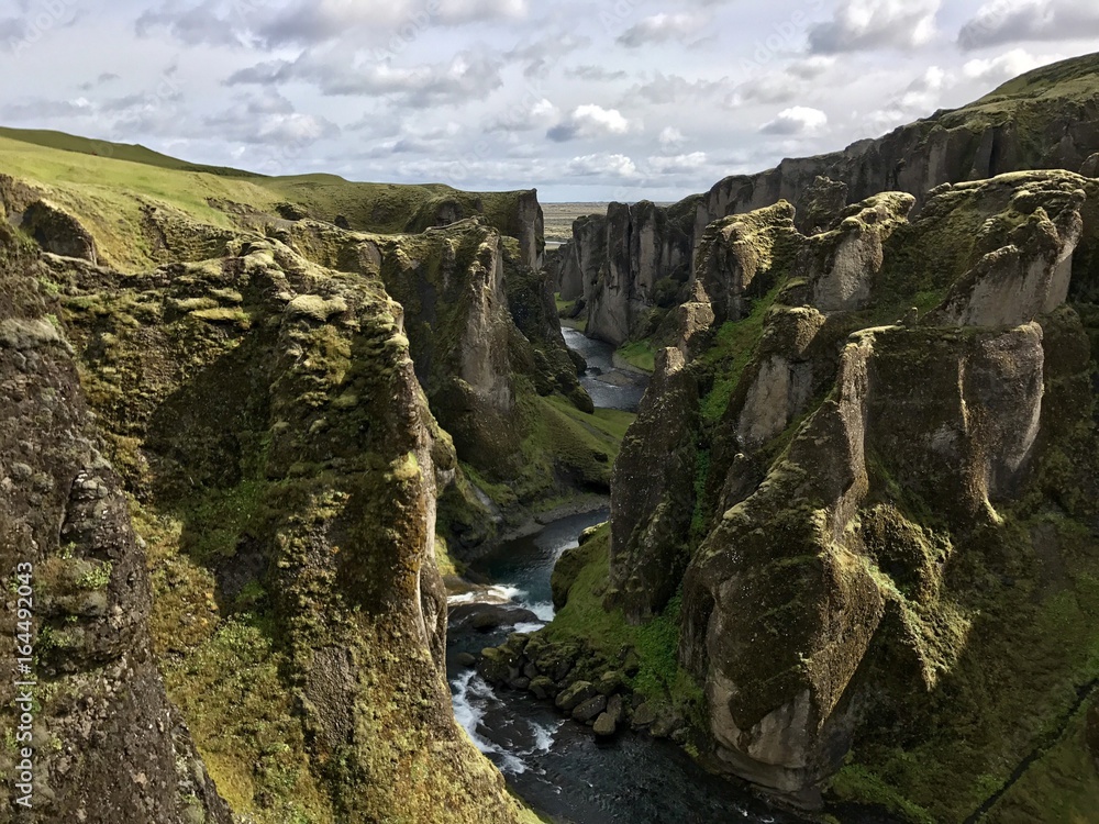Fjadrargljufur Schlucht Fjadrargljufur Schlucht