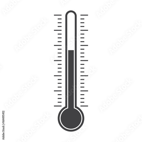 The thermometer vector illustration in flat style photo