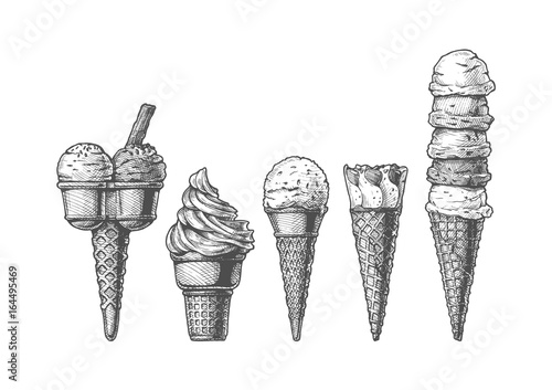 Ice cream cones collection