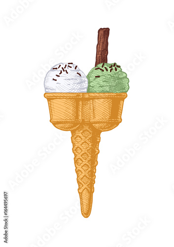 Double Ice cream cone