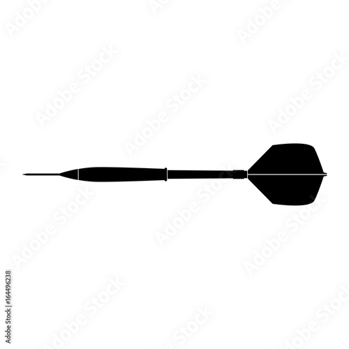 Dart arrow black icon .