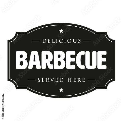 Barbecue vintage sign Bbq retro