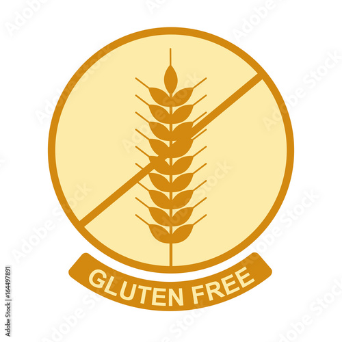 Gluten free sign for food 