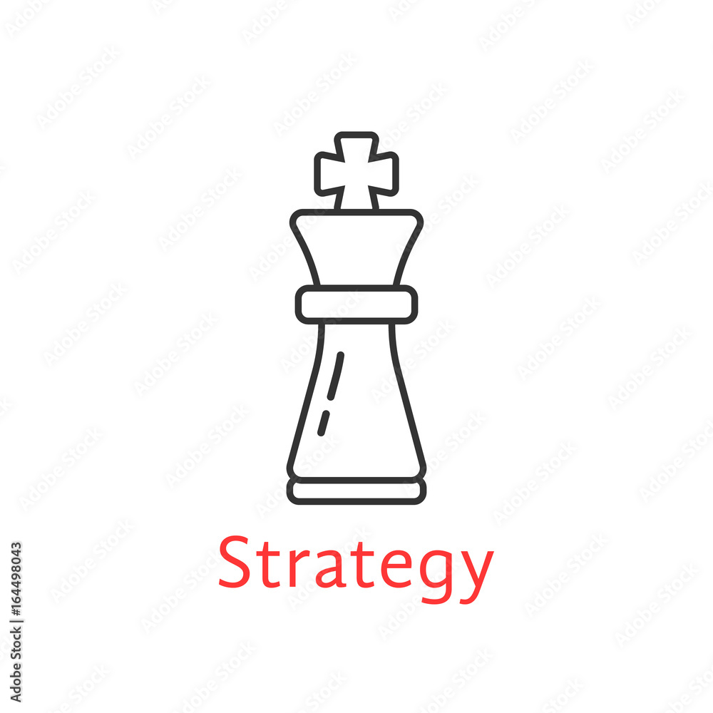 black thin line chess king black thin line chess king