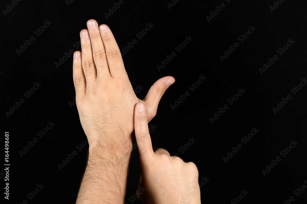 The language of the deaf English version of the gesture the letter Y Signaling BSL The language of the deaf English version of the gesture the letter Y Signaling BSL