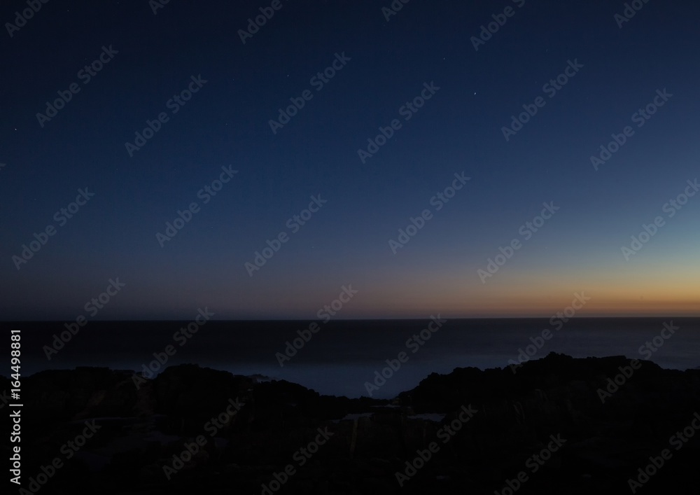 Naklejka premium Late evening landscape at the Tsitsikamma National Park and the Otter Trail in South Africa